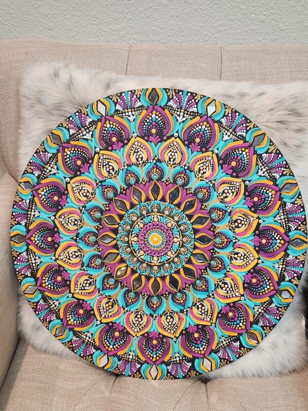 18" in Dot Mandala Piece