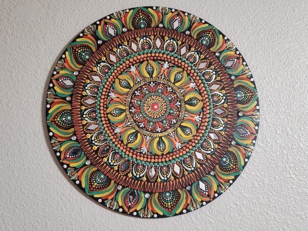 Dot Mandala piece 18"